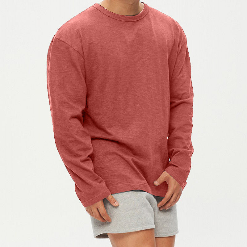 Men's Casual Cotton Crewneck Top