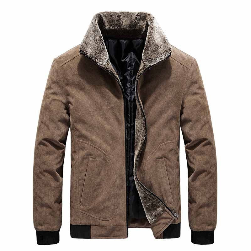 Casual corduroy lapel jacket