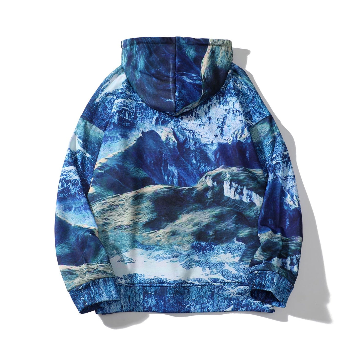 Tie Dye Hoodie Men's Hong Kong Style Loose Top Long Sleeve Outer