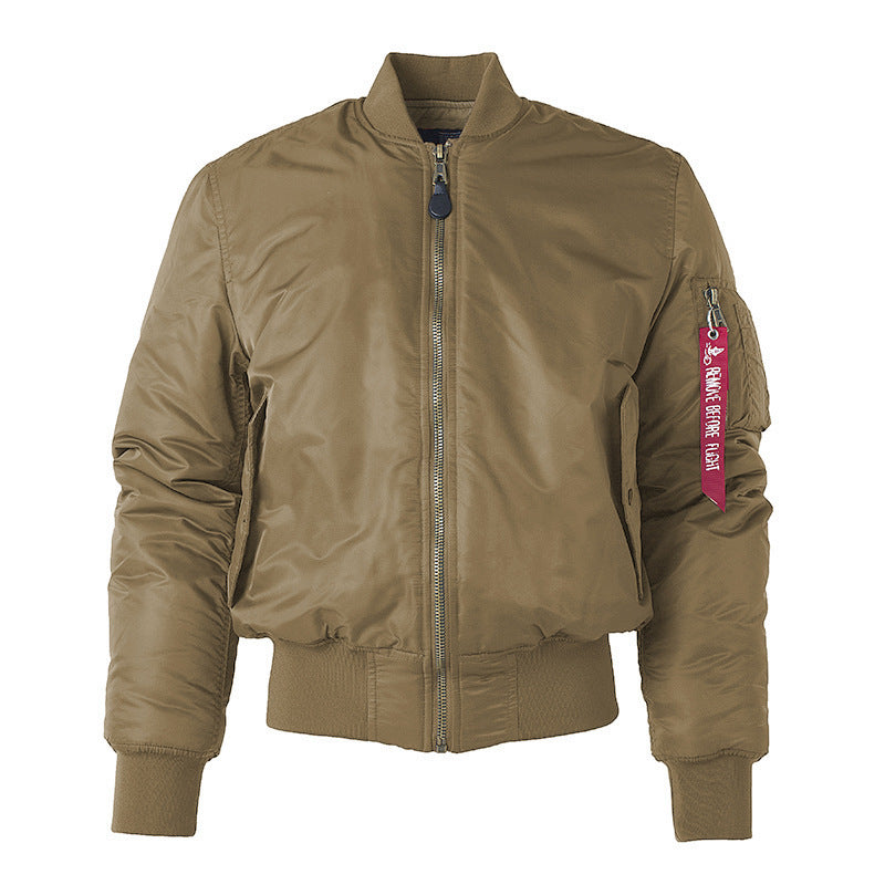 Reversible BF Loose Short Couple Retro Air Force Bomber Jacket