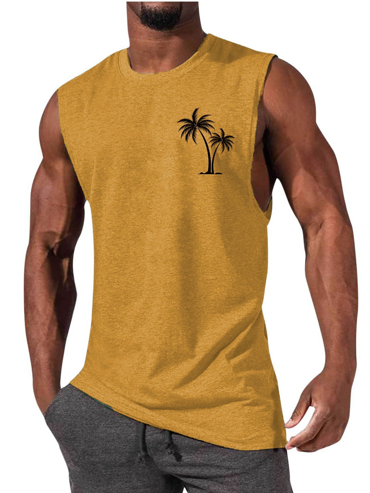Muscle cut out Tank Top