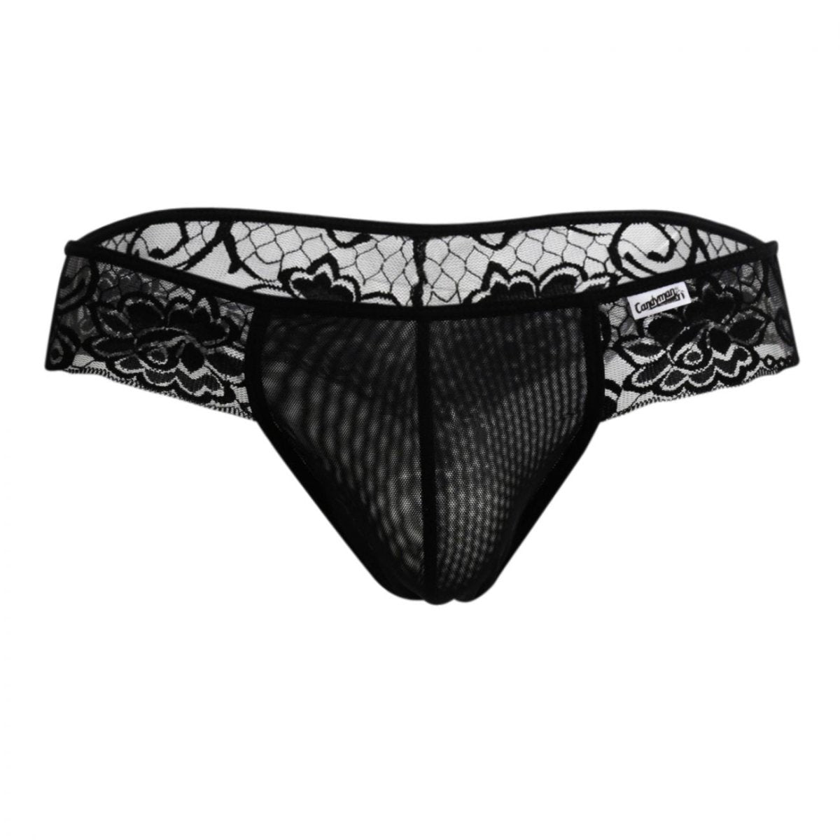 Mens Black thong