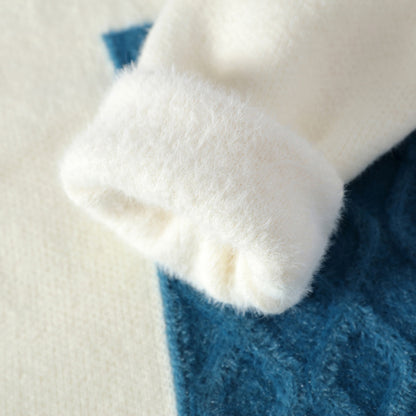 Mens Abstract Crew-neck Sweater