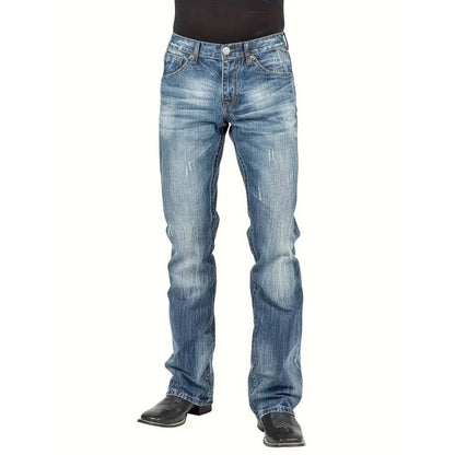 Mens Boot Cut Denim Jeans