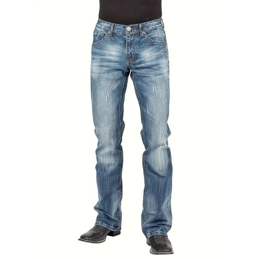 Mens Boot Cut Denim Jeans