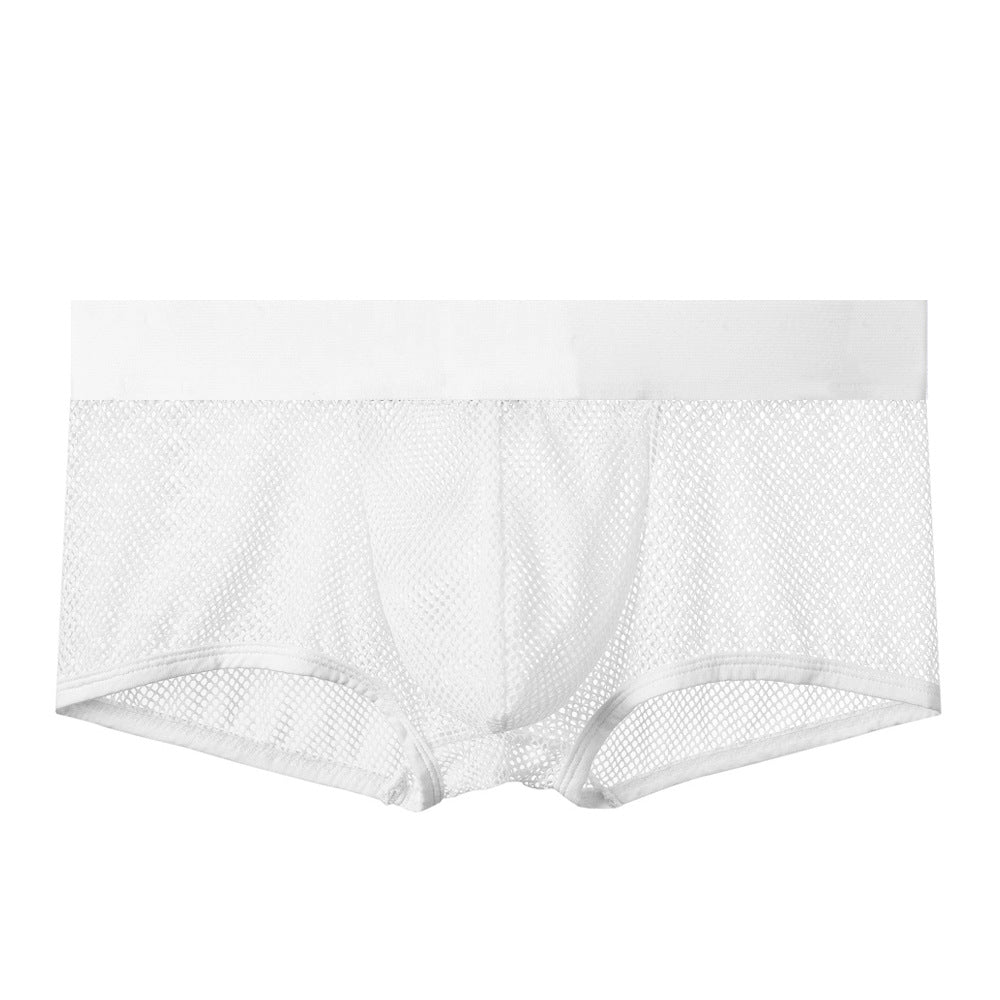 Men's Sexy Low Waist Mesh Rainbow Band Underwear