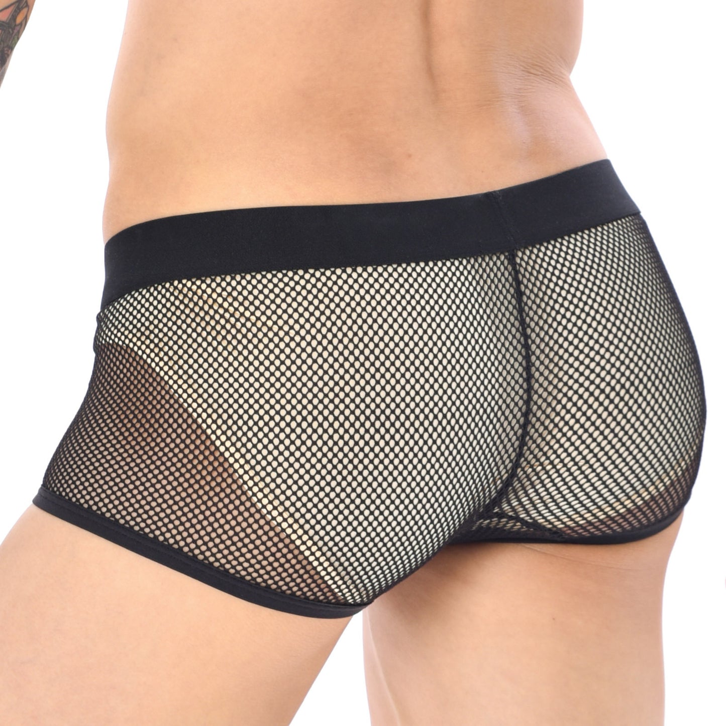 Men's Sexy Low Waist Mesh Rainbow Band Underwear