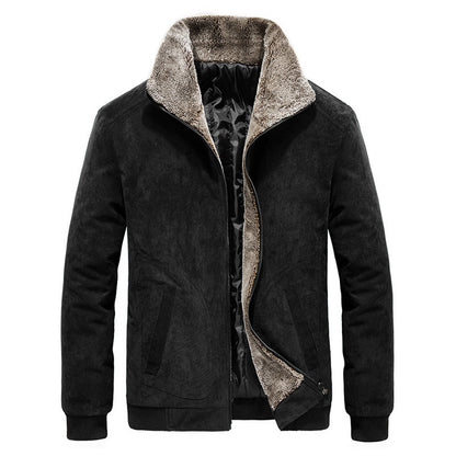 Casual corduroy lapel jacket