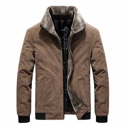 Casual corduroy lapel jacket