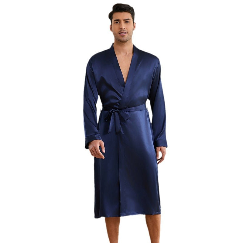 Men's Silky Robe and Shorts combo