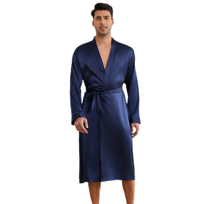 Men's Silky Robe and Shorts combo