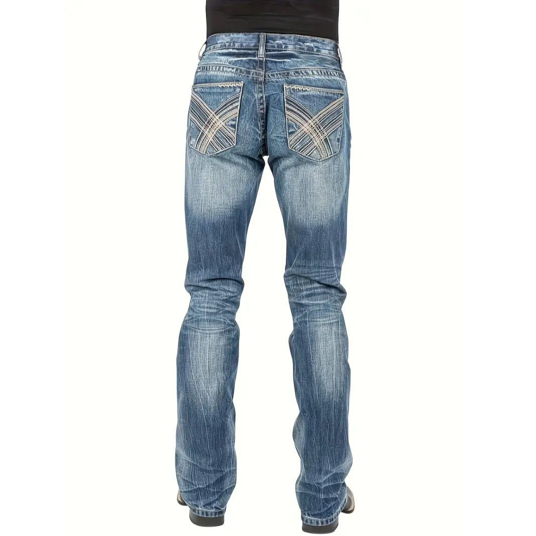 Mens Boot Cut Denim Jeans
