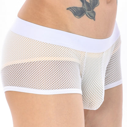 Men's Sexy Low Waist Mesh Rainbow Band Underwear