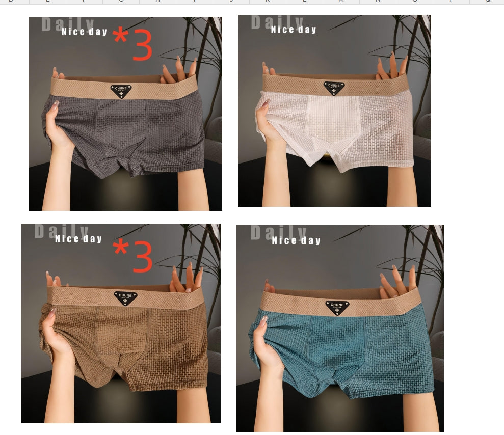 Men's Silk Underwear Boxer