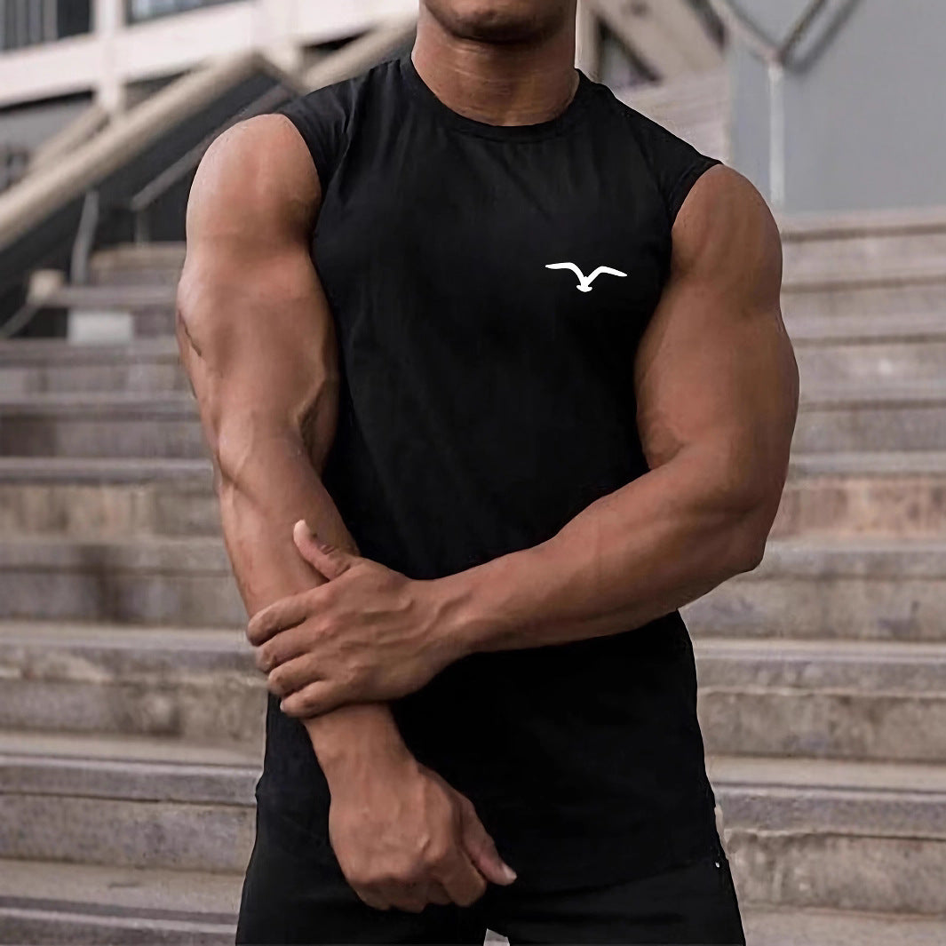 Mens Bird Printed Tank Top