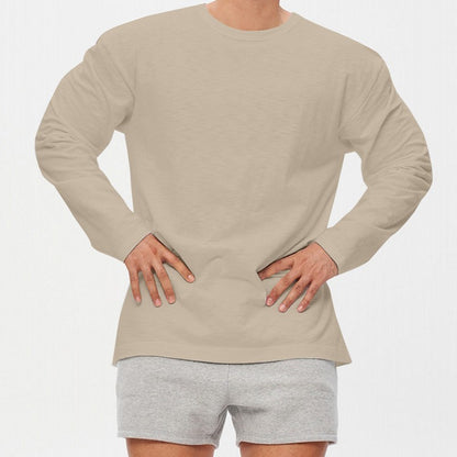 Men's Casual Cotton Crewneck Top