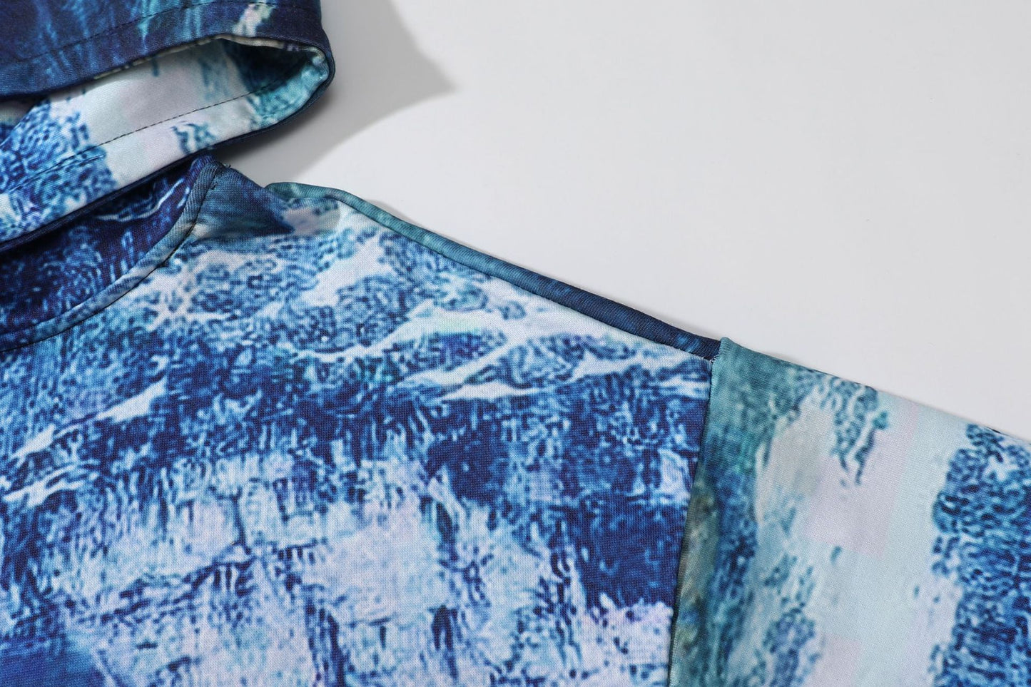 Tie Dye Hoodie Men's Hong Kong Style Loose Top Long Sleeve Outer