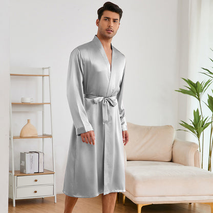 Men's Silky Robe and Shorts combo