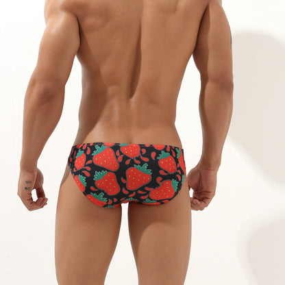 Men’s Cute Strawberry/Love Speedo low rise