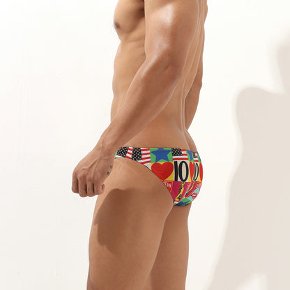 Men’s Cute Strawberry/Love Speedo low rise