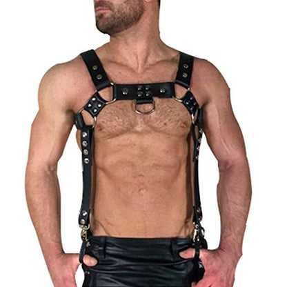 Men’s Leather Look Harness