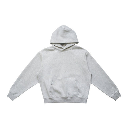 Thermal Head Cover Solid Color Hoodie Fleece-lined Thickened