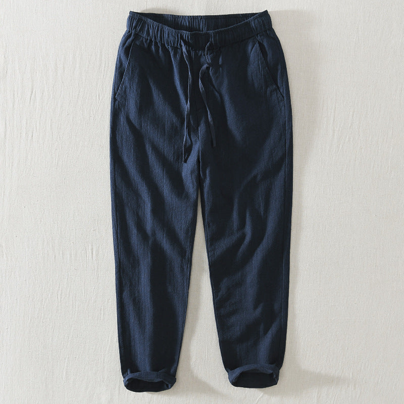 Thin Drawstring Elastic Waist Casual Pants