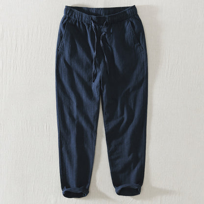 Thin Drawstring Elastic Waist Casual Pants