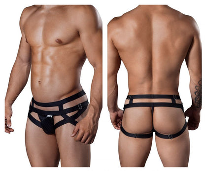 Mens Black Jockstrap CandyMan