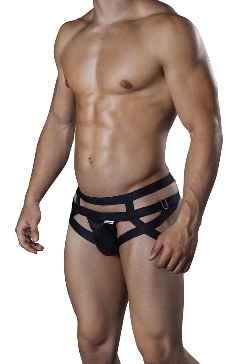 Mens Black Jockstrap CandyMan