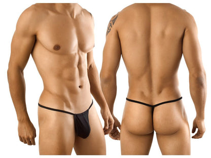 Mens Black G-String Thong