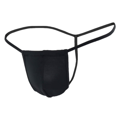 Mens Black G-String Thong