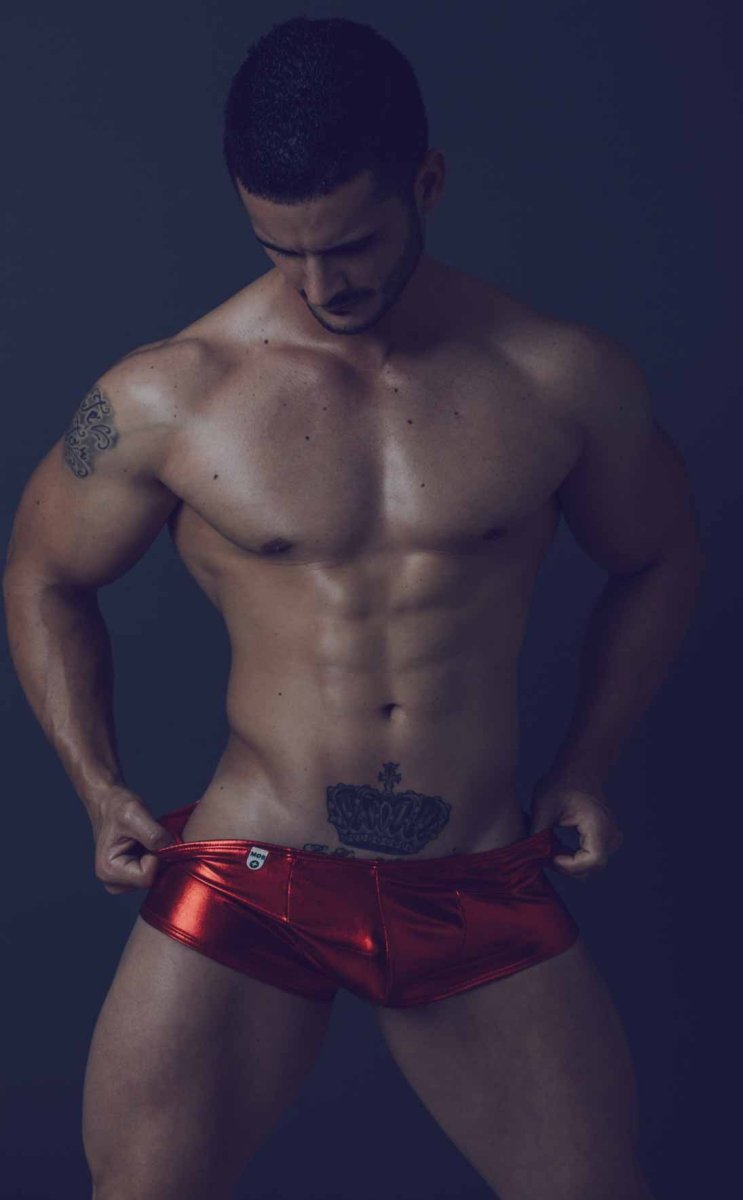 Mens Sexy shiny Boxer